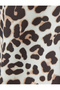 Leopard Blouse Lightweight Stand Collar Window Detail Long Sleeve - 6