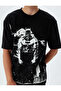 Batman T-Shirt Licensed Oversize Crew Neck Short Sleeve Cotton Blend - 5