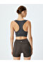 Sports Bra U Neck Printed Sleeveless Covered Slim Fit Interlock - 4