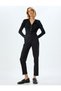 Cigarette Pants High Waist Slim Fit Pocket Detailed Viscose Blended - 2