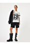 Oversize T-Shirt Printed Crew Neck Short Sleeve Cotton - 2