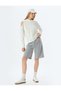 Oversize Sweatshirt with Hood and Window Detail, Long Sleeves - 2