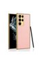 Galaxy S23 Ultra Compatible Leather Look Edges Electroplating Finish Zore Fission Case-Pe