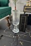 Set of 6 Origami Striped Footed Coffee Side Water Glasses - 4