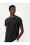 Cotton Slim Fit T-Shirt - Slogan Printed, Short Sleeve, Crew Neck - 2