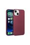 iPhone 14 Compatible Zore Premier Silicone Case-Damson