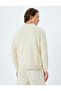 Polo Collar Sweatshirt Basic Long Sleeve Cotton - 4
