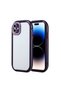 iPhone 11 Case with Camera Protection Color Edge and Frame Design Zore Vitamin Cover-Deep Purple