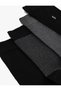 4-Piece Sock Set Geometric Embroidered Cotton Blend - 3