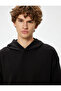 Oversize T-Shirt Hoodie Short Sleeve with Kangaroo Pocket Detail Cotton Blend
