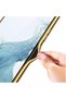 Galaxy S23 Compatible Leather Look Edges Electroplating Finish Zore Fission Case-Dark Yeş - 4