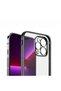 iPhone 13 Pro Max Compatible Zore Matte Gbox Case-Silver - 6