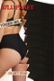 Large Size High Waist Cotton Women's Panties (Sli̇p) 10-Pack (Battal-Bato)