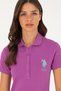 Women's Purple Polo Neck Mini Length Knitted Dress 50280064-Vr038 - 2