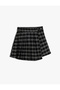 Pleated Skirt with Buckle Detail