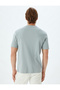 Slogan Printed T-Shirt Crew Neck Short Sleeve Cotton - 4