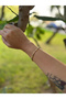 Gold Leyla Dorika - Steel Cylinder Bracelet - 6