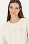 Women's Stone Melange Crew Neck Sweater 50277268-Vr225 - 2