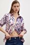 Wave Effect Basic Shirt Pink - 4