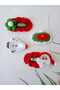 New Year Christmas Icons Handmade 4Pcs Hair Accessories / Christmas Elements Snap Hair Clips - 3