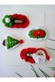 New Year Christmas Icons Handmade 4Pcs Hair Accessories / Christmas Elements Snap Hair Clips - 4