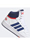 Hoops Mid Kids White Casual Sneakers - 7