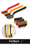 3-Piece Kitchen Cooker Oven Hood Oil Removal Wire Brush Detailed Cleaning Set with Hard Plastic Head - 3