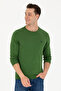 Men's Green Crew Neck Sweater 50275848-Vr054 - 2