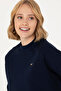 Navy Blue Women's Sweatshirt - Crew Neck 50276027 -VR033 - 2