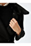Faux Fur Collar Long Double Breasted Stamp Coat with Belt and Buttoned Pocket - 7