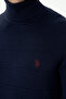 Men's Navy Blue Turtleneck Sweater 50277116-Vr033 - 7