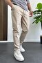 Beige Men's Trousers - Regular Fit, Edw119
