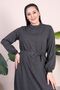 Women's Hijab Clothing Dress Plus Size Clothing Prevailing Collar Crispy Pattern Dress - 4