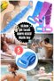 5Pcs Double Sided 70cm Back and Body Cleaning Long 70cm Silicone Back Brush – Bath Massager - 5