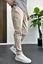 Beige Men's Trousers - Regular Fit, Edw119 - 3