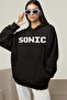 Sonic Cartoon Printed Unisex Oversize Character Hoodie - 2