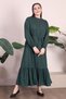 Women's Hijab Clothing Dress Plus Size Clothing Prevailing Collar Crispy Pattern Dress