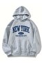 New York Printed Unisex Hooded Sweatshirt