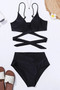 stylish Bikini Top with Waist Belt Detail - 4