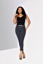 بنطلون شينو سادة بقصّة Slim Fit للنساء، أسود - 4
