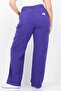 Women Plain Wide Leg Pants, Purple - 3