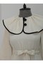 Leinenkleid mit Bieskragen - Beige - 3
