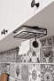 Black Assembly-Free Easy Installation Napkin Holder & Paper Towel Holder Ergonomic Design - Modern Kitchen Tableware - 4