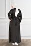 Women's Large Size Crispy Pattern Summer Hijab Dress - 8