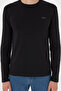 Men's Slim Fit Crew Neck Black Basic Sweatshirt 50298246-Vr046 - 6