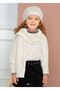 Abel&lula girl's bright knitted fur sweater 5852