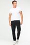Black Regular Straight Leg Large Size Men's Tracksuit Bottom Xd0404 - 7