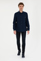 Men's Navy Blue Long Sleeve Shirt 50272708-Vr033 - 4
