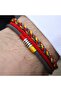 Lion Set of 3 Knitted Bracelet Fan Yellow Red