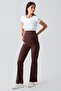 Ribbed Spanish Style High Waist Stretchy Supportive Maternity Leggings F09